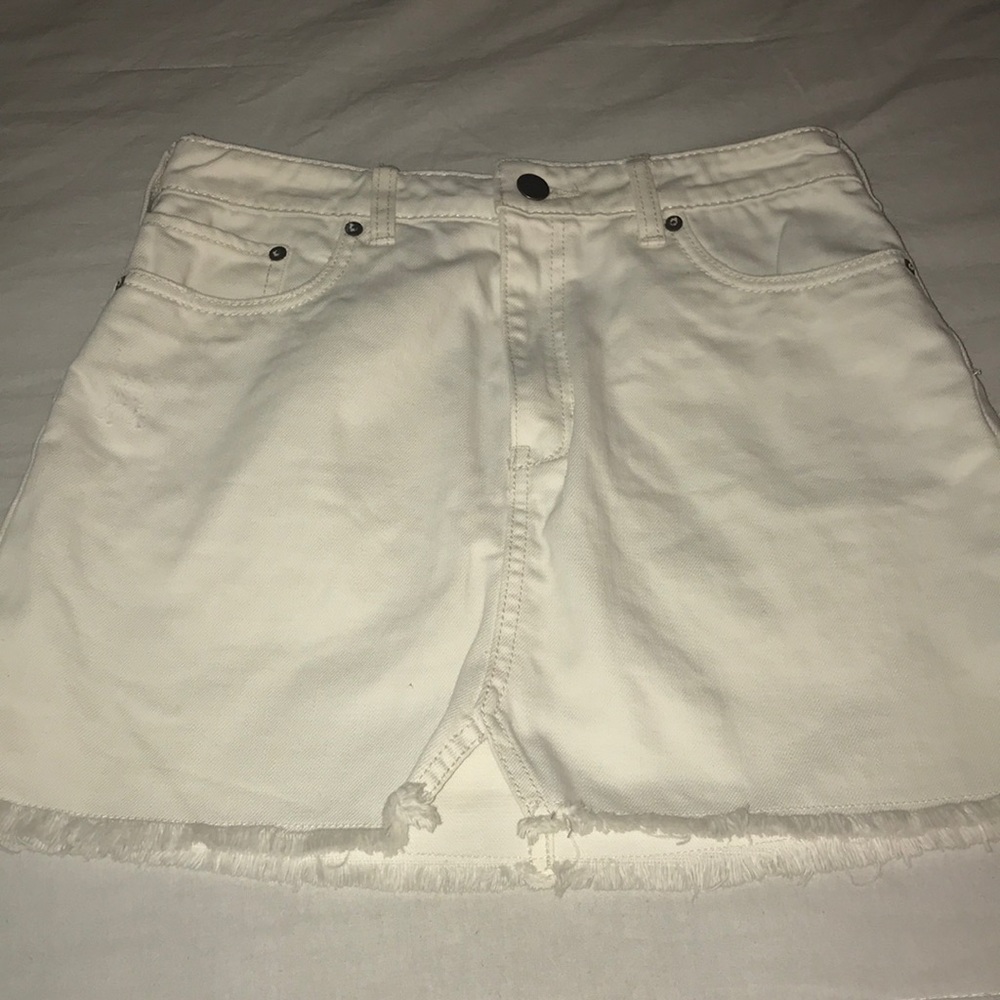 Free People White Jean Skirt ! Size 4